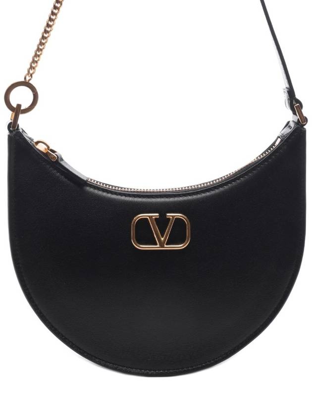 V Logo Shoulder Bag Black - VALENTINO - BALAAN 2