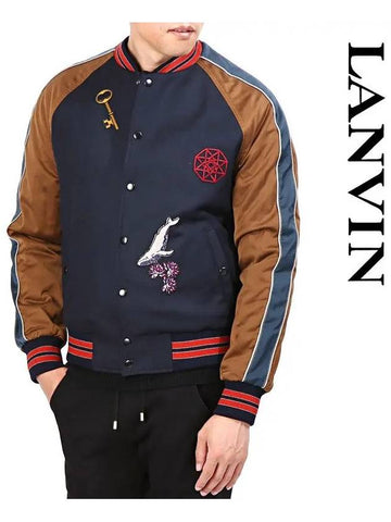 Wool Stadium Jacket OU0037H16 29 - LANVIN - BALAAN 1