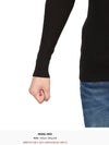 Logo Slim Fit Turtleneck Black - PRADA - BALAAN 9