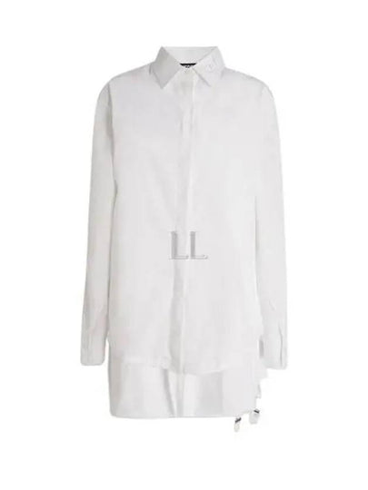 Layered Effect Buttoned Long Sleeve Shirt White - DIESEL - BALAAN 2