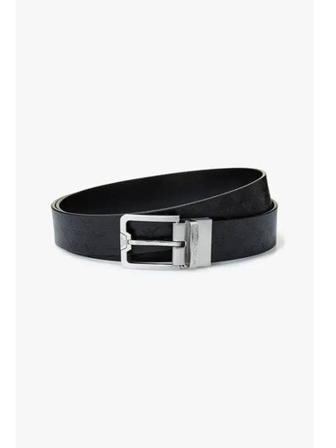 Men s Dot Eagle Pattern Reversible Belt Black - EMPORIO ARMANI - BALAAN 1