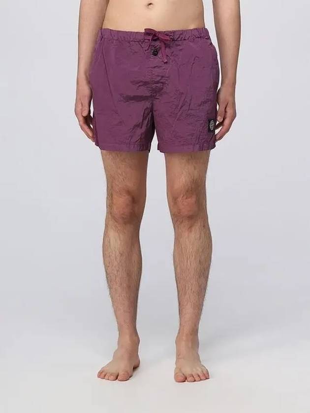 Wappen Patch Nylon Metal Swim Shorts Purple - STONE ISLAND - BALAAN 4