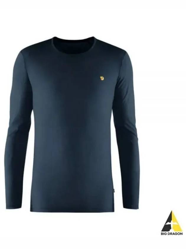 Men s Bergtagen Thin Wool Long Sleeve T Shirt Mountain Blue 87405570 LS M - FJALL RAVEN - BALAAN 1