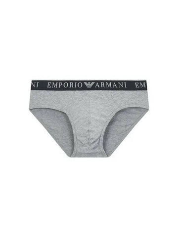 UNDERWEAR Men s Embossed Logo Band Briefs Melange Gray - EMPORIO ARMANI - BALAAN 1