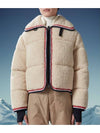 logo patch teddy fleece jacket - MONCLER - BALAAN 1