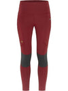 Women's Abisko Trekking Tights Pro Pomegranate Red - FJALL RAVEN - BALAAN 2