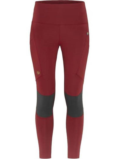 Women's Abisko Trekking Tights Pro Pomegranate Red - FJALL RAVEN - BALAAN 2