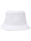 Logo Patch Bucket Hat White - STONE ISLAND - BALAAN 3