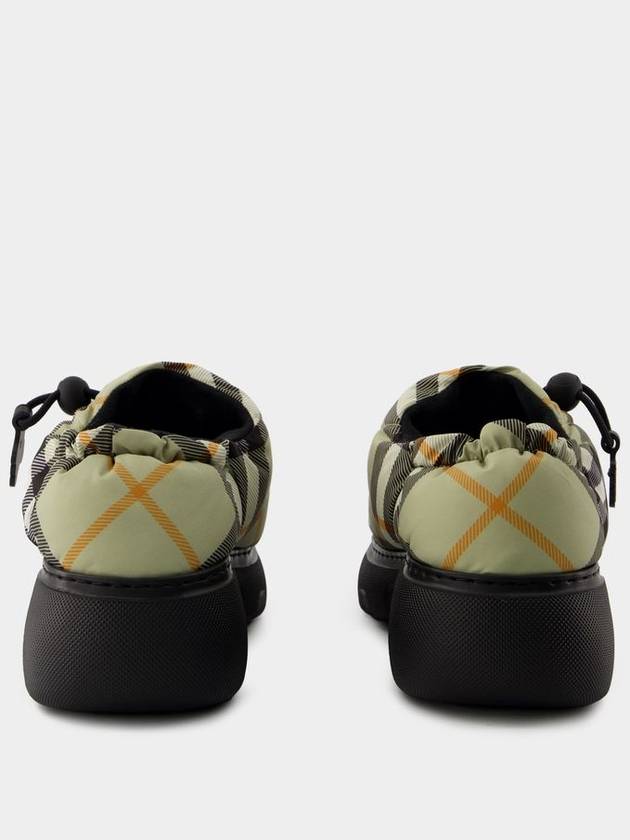 Check Nylon Pillow Loafers Green - BURBERRY - BALAAN 4