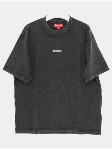 Overprint small box short sleeve t shirt SS24KN54 BLACK 271877 1043392 - SUPREME - BALAAN 1