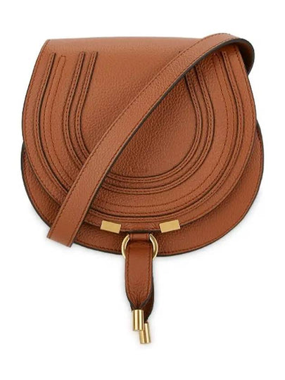 Marcie Saddle Small Grained Leather Cross Bag Tan - CHLOE - BALAAN 2