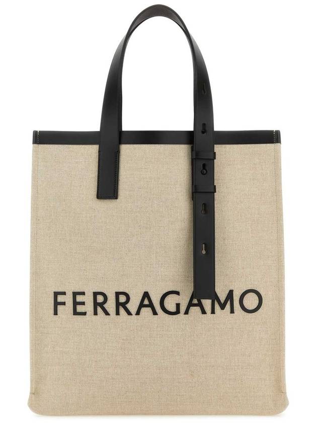 Signature Tote Bag Natural - SALVATORE FERRAGAMO - BALAAN 2