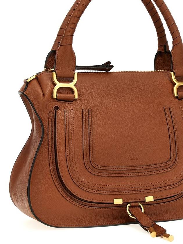 Marcie Grained Leather Tote Bag Tan - CHLOE - BALAAN 4