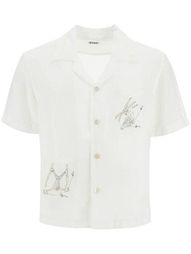 embroidered linen shirt - BODE - BALAAN 1