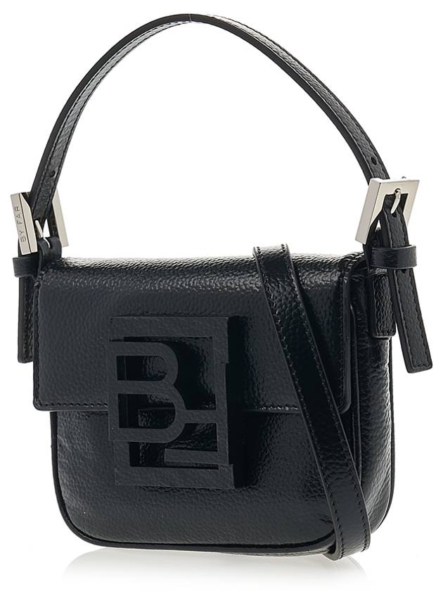 Alfie Mini Leather Tote Bag Black - BY FAR - BALAAN 3