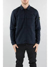 Wappen Patch Double Pocket Cotton Zip-Up Jacket Dark Navy - STONE ISLAND - BALAAN 8