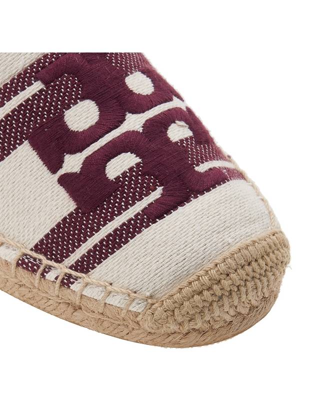 Logo Cotton Espadrille Dark Red - TORY BURCH - BALAAN 10