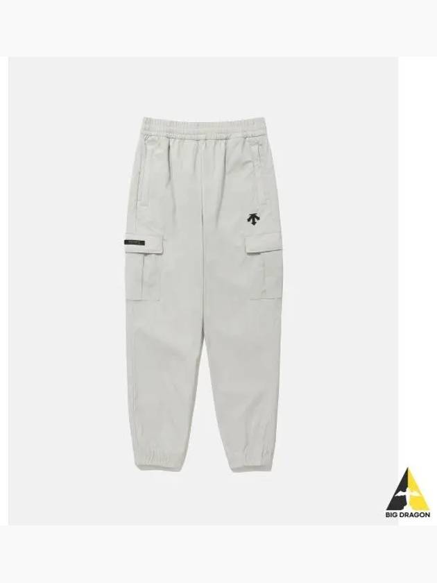 Junior Cargo Woven Warm up Pants Light Gray SP32JUPT82 - DESCENTE - BALAAN 1