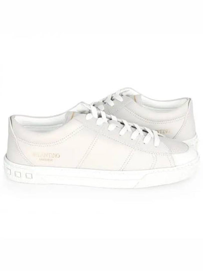 Men's Cityplanet Leather Low Top Sneakers White - VALENTINO - BALAAN 2