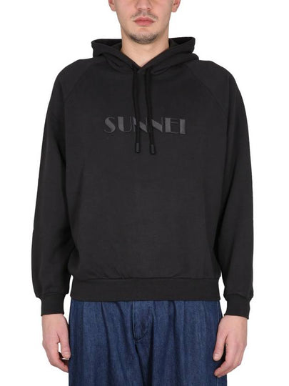 Embroidered Logo Hoodie Black - SUNNEI - BALAAN 2