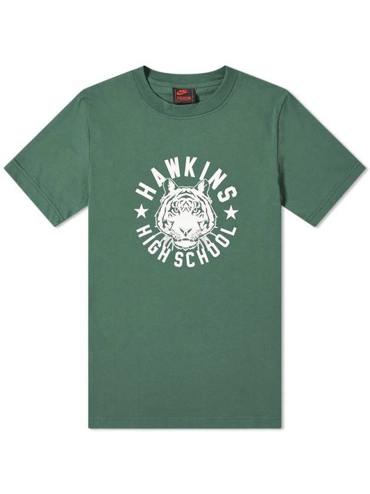 Stranger Things NRG Short Sleeve T-Shirt Green - NIKE - BALAAN 1