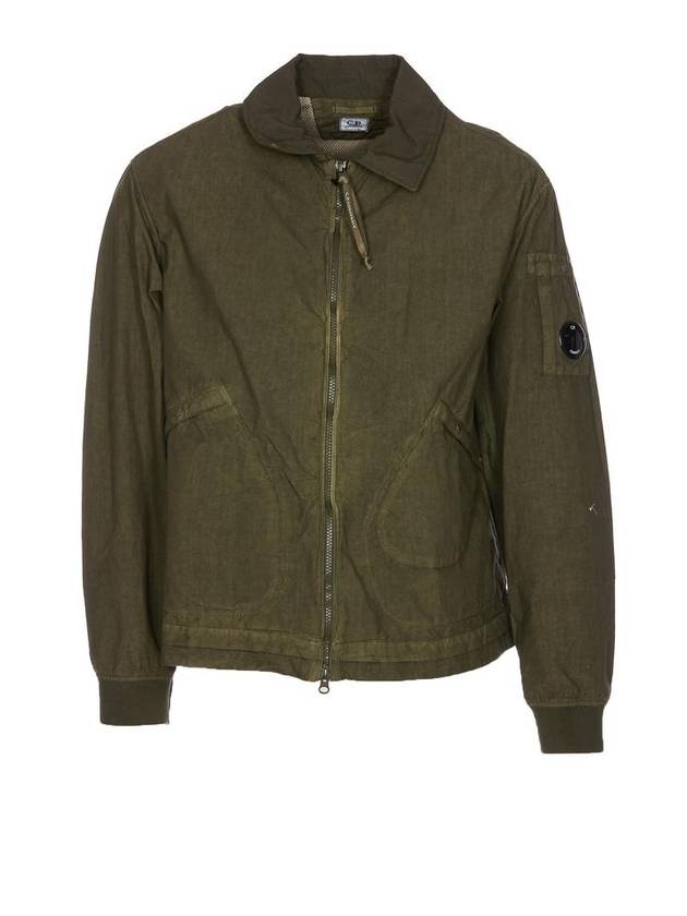 Batic Light Zip-Up Jacket Green - CP COMPANY - BALAAN 1