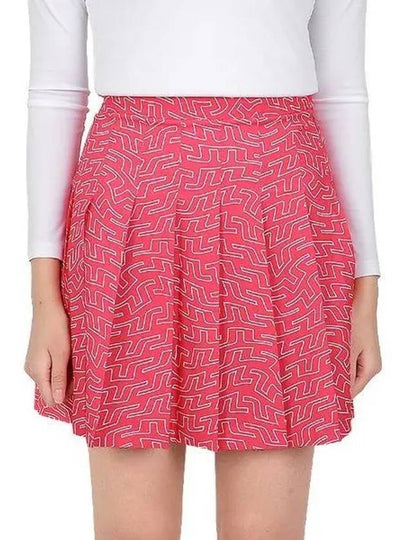 Golf Adina Print Skirt Pink - J.LINDEBERG - BALAAN 2