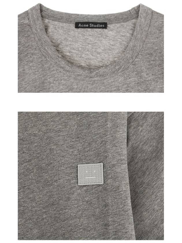 Nash Face Short Sleeve T-Shirt Grey - ACNE STUDIOS - BALAAN 7