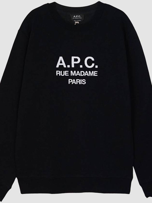 Rufus Logo Embroidery Sweatshirt Black - A.P.C. - BALAAN 2