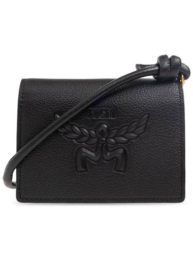 MCM Strapped Wallet, Women's, Black - MCM - BALAAN 1