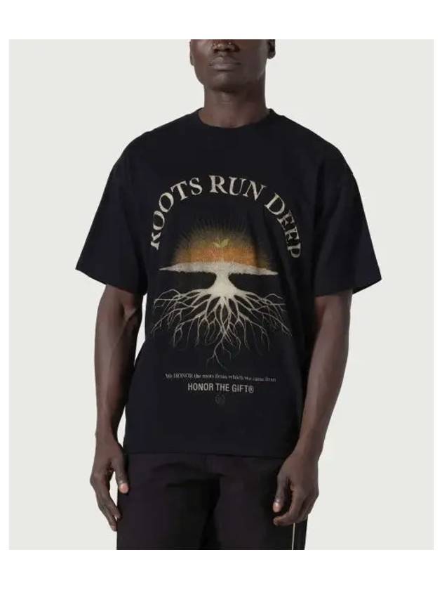 HONOR THE GIFT M ROOTS RUN DEEP SS TEE BLACK - HONORINE - BALAAN 1