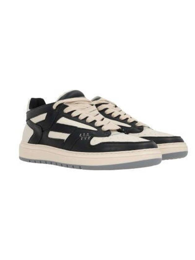 Represent White And Black Leather Reptor Low Panelled Sneakers - REPRESENT - BALAAN 4