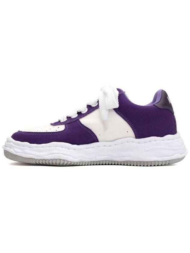 Wayne OG Sole Canvas Low Top Sneakers Purple White A10FW720 - MIHARA YASUHIRO - BALAAN 4