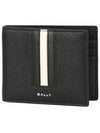 Logo Bifold Leather Half Wallet Black - BALLY - BALAAN 2