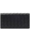 Intrecciato Long Wallet Black - BOTTEGA VENETA - BALAAN 5