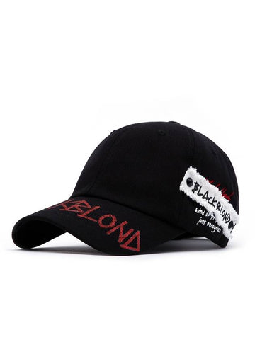 Slogan Patch Graffiti Logo Cap Black - BLACKBLOND - BALAAN 1