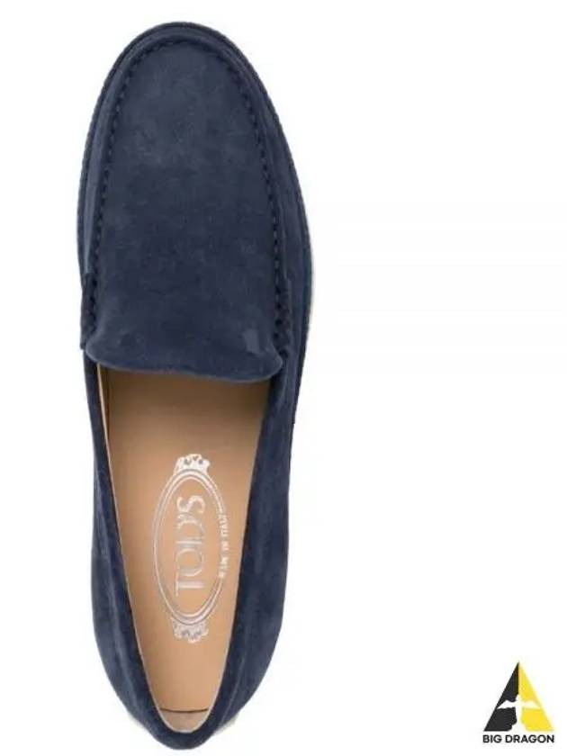 Men's Suede Slip-ons Loafers Blue - TOD'S - BALAAN 2