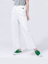 Cotton Soft Non-span Waist Banding Straight Fit Banding White Pants DO3232PT80 - DOYOUKNOWMC GOLF WEAR - BALAAN 1