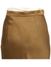 Women's Zurlo Envers Satin A Line Skirt Camel - MAX MARA - BALAAN 8