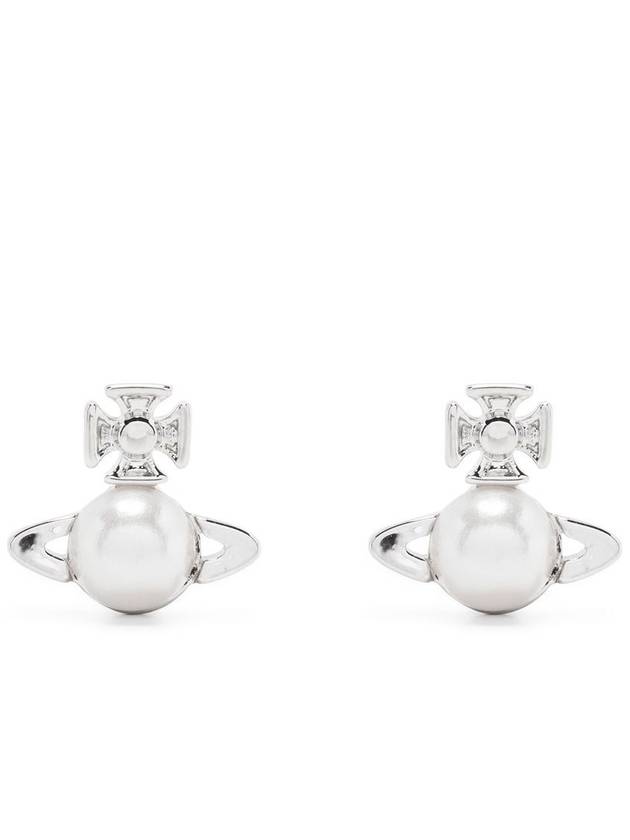 Balvina Pearl Earrings Silver - VIVIENNE WESTWOOD - BALAAN 2