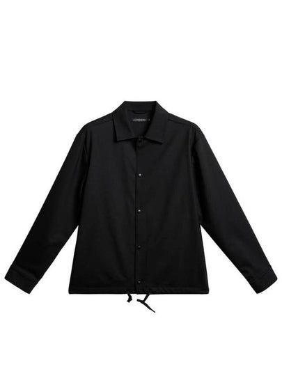 Men's Celian Coach Over Long Sleeve Shirt Black - J.LINDEBERG - BALAAN 2