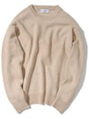 Semi over wool blended knit PEARL BEIGE - WEST GRAND BOULEVARD - BALAAN 2