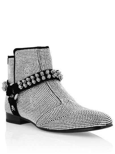 Philipp Plein Studded Low Flat Ankle Boots, Brand Size 43 ( US Size 10 ) - PHILIPP PLEIN - BALAAN 2