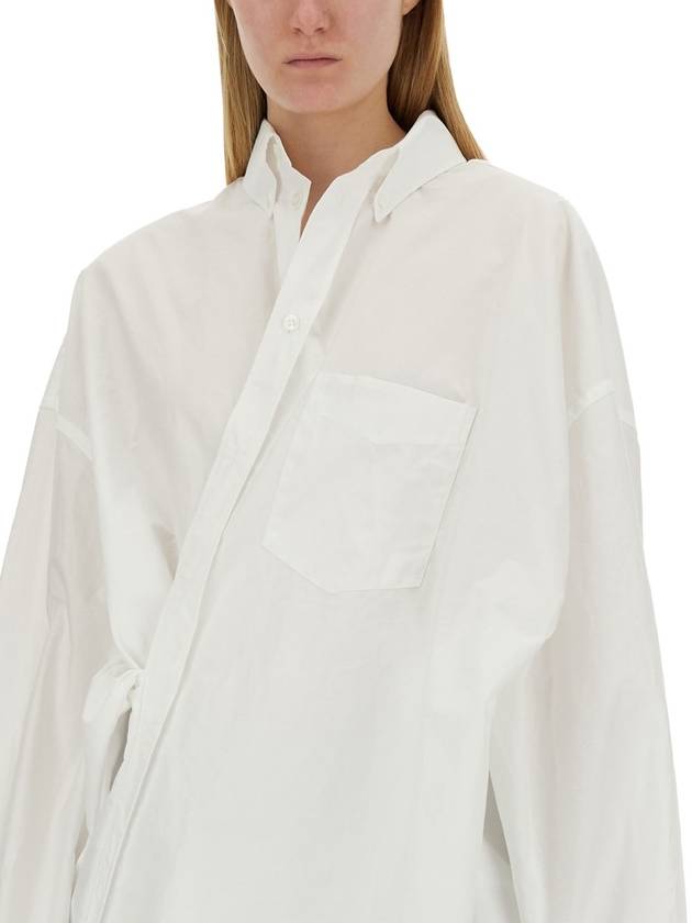 Wrap Large Fit Shirt White - BALENCIAGA - BALAAN 5