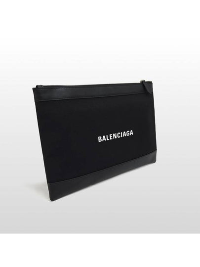 Balenciaga fabric leather trim black clutch bag 373834 - BALENCIAGA - BALAAN 2