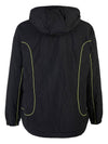 Padded Wrinkle Nylon Hooded Jacket Black - DIESEL - BALAAN 4