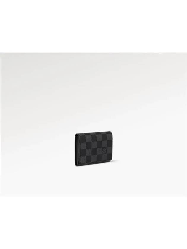 Damier Graphite Envelope Business Card Wallet Black - LOUIS VUITTON - BALAAN 4