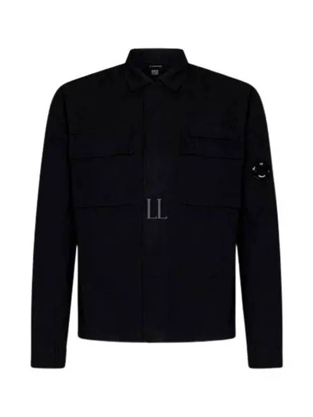 Gabardine Long Sleeve Shirt Black - CP COMPANY - BALAAN 2