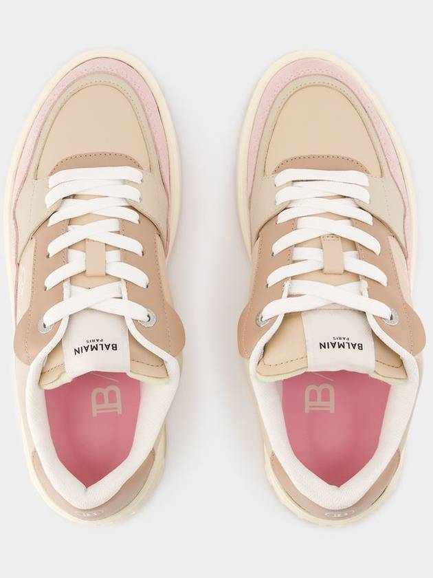 B-Court Flip Sneakers - Balmain - Leather - Light Pink - BALMAIN - BALAAN 4