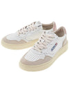 Medalist Leather Suede Low Top Sneakers White Pink - AUTRY - BALAAN 2